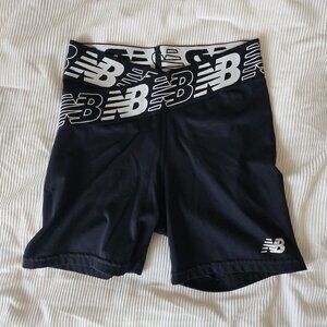 New Balance Black Biker Shorts 4-Inch - Small